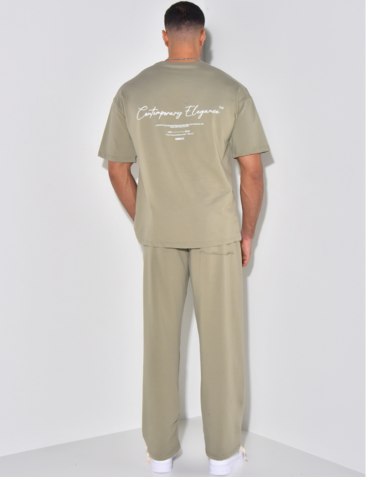 Ensemble pantalon et t-shirt à coutures apparentes "1991-2024" Ensemble pantalon et t-shirt à coutures apparentes "1991-2024"