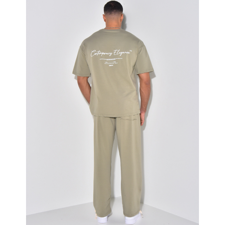 Ensemble pantalon et t-shirt à coutures apparentes "1991-2024" Ensemble pantalon et t-shirt à coutures apparentes "1991-2024"