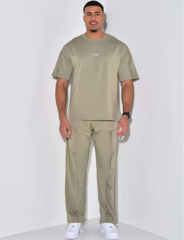 Ensemble pantalon et t-shirt à coutures apparentes "1991-2024" Ensemble pantalon et t-shirt à coutures apparentes "1991-2024"