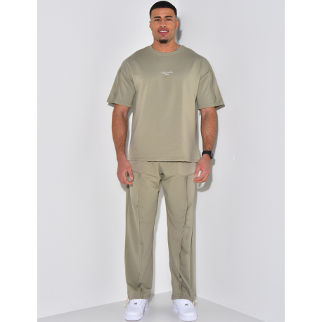 Ensemble pantalon et t-shirt à coutures apparentes "1991-2024" Ensemble pantalon et t-shirt à coutures apparentes "1991-2024"