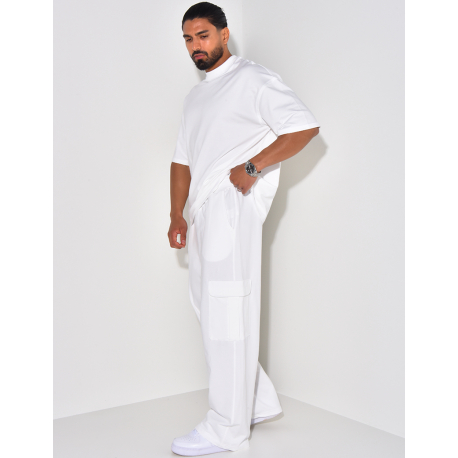 Ensemble pantalon à poches et t-shirt uni Ensemble pantalon à poches et t-shirt uni