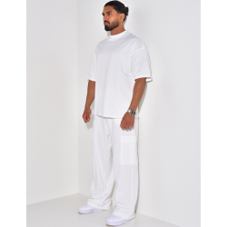 Ensemble pantalon à poches et t-shirt uni Ensemble pantalon à poches et t-shirt uni
