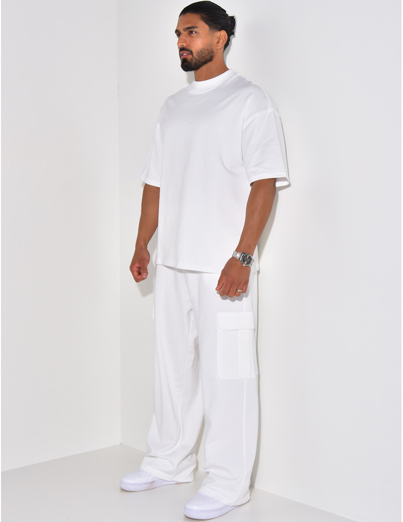 Ensemble pantalon à poches et t-shirt uni