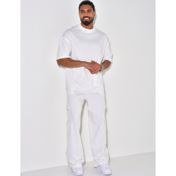 Ensemble pantalon à poches et t-shirt uni Ensemble pantalon à poches et t-shirt uni