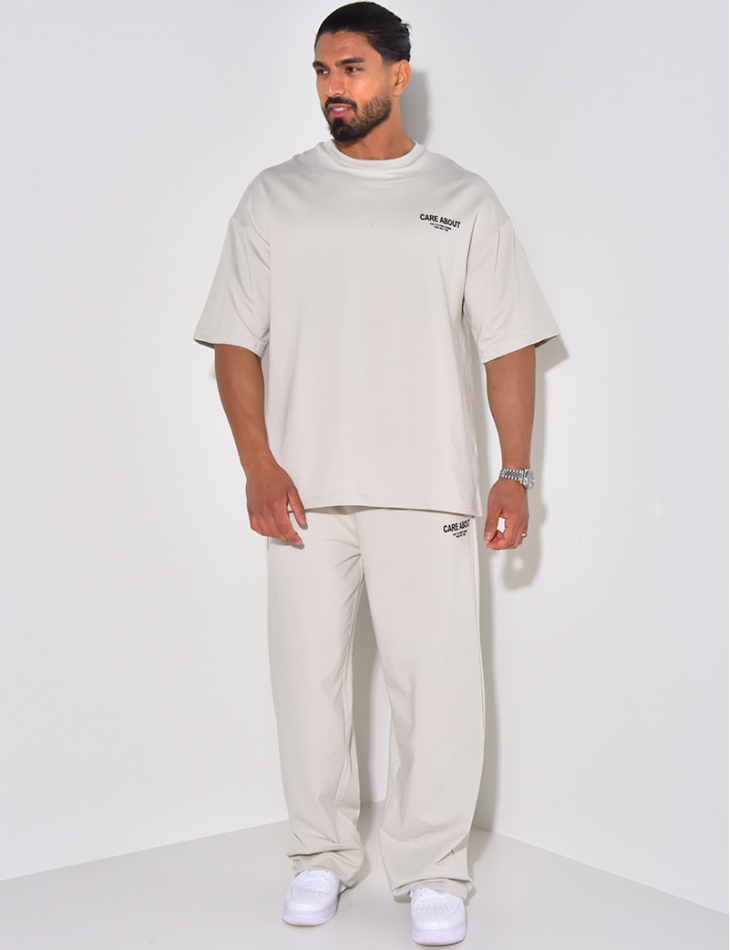 Ensemble pantalon et t-shirt "Care about" Ensemble pantalon et t-shirt "Care about"