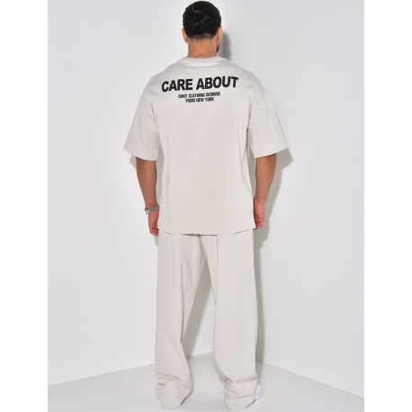 Ensemble pantalon et t-shirt "Care about" Ensemble pantalon et t-shirt "Care about"
