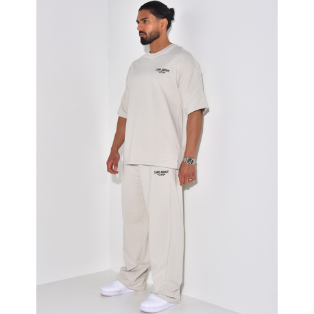 Ensemble pantalon et t-shirt "Care about" Ensemble pantalon et t-shirt "Care about"