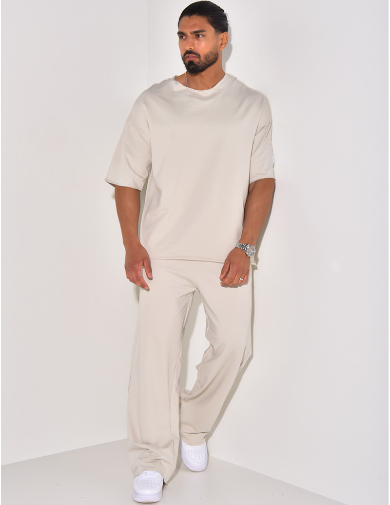Ensemble pantalon et t-shirt uni