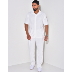 Ensemble chemise et pantalon en éponge Ensemble chemise et pantalon en éponge