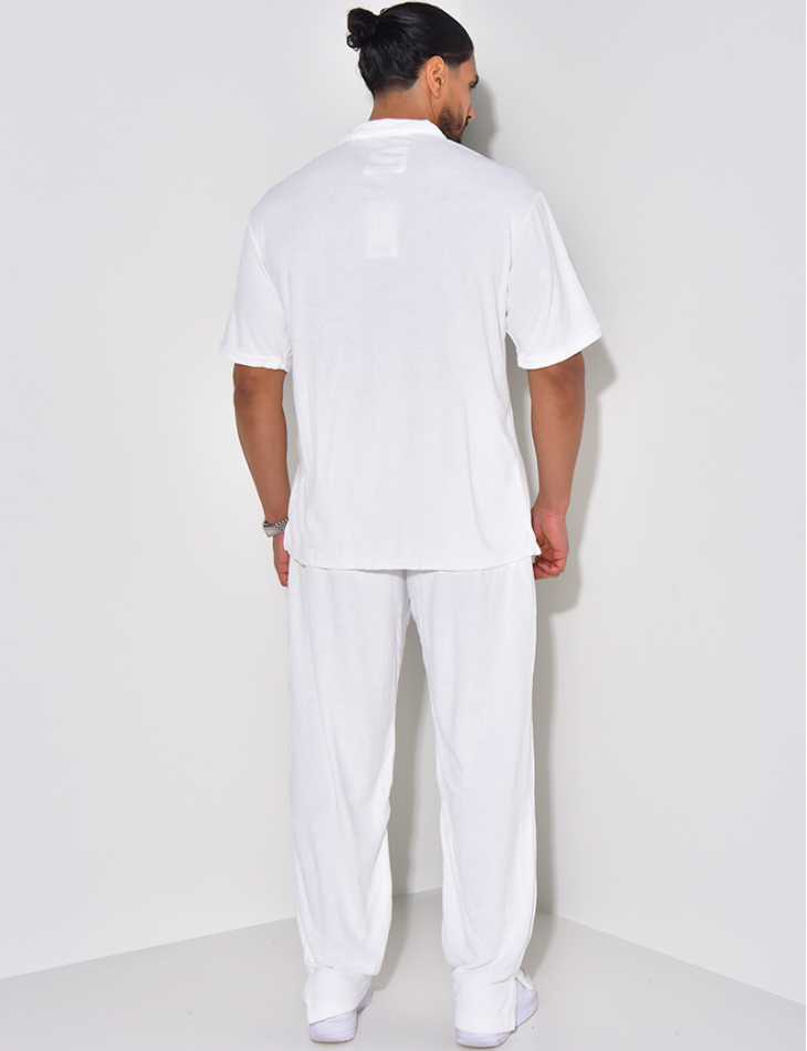 Ensemble chemise et pantalon en éponge Ensemble chemise et pantalon en éponge