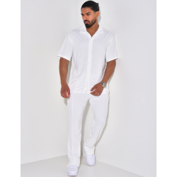 Ensemble chemise et pantalon en éponge Ensemble chemise et pantalon en éponge