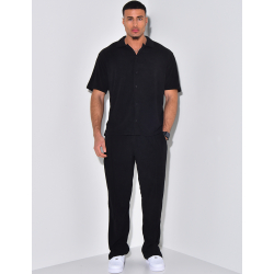 Ensemble chemise et pantalon en éponge Ensemble chemise et pantalon en éponge