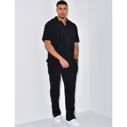 Ensemble chemise et pantalon en éponge Ensemble chemise et pantalon en éponge