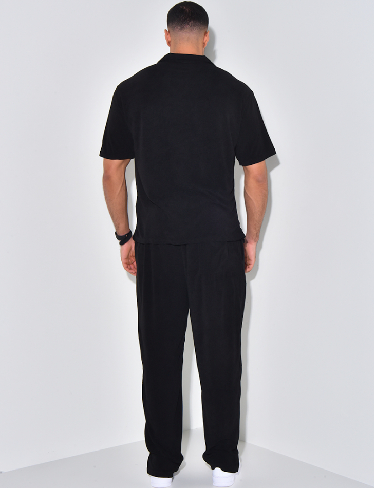 Ensemble chemise et pantalon en éponge Ensemble chemise et pantalon en éponge