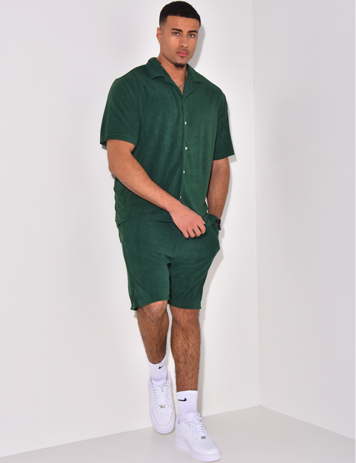 Ensemble chemise et short en éponge Ensemble chemise et short en éponge