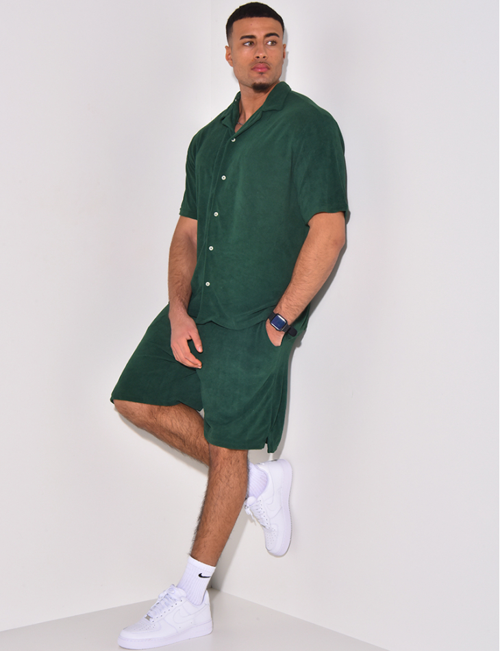 Ensemble chemise et short en éponge Ensemble chemise et short en éponge