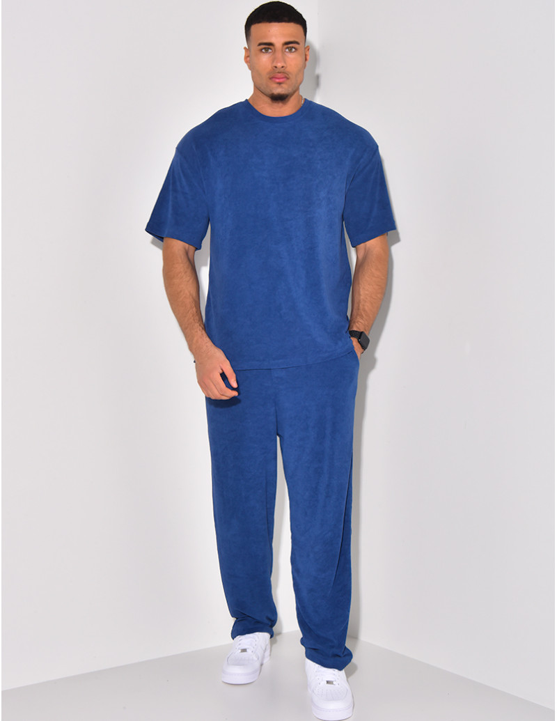 Ensemble pantalon et t-shirt en éponge