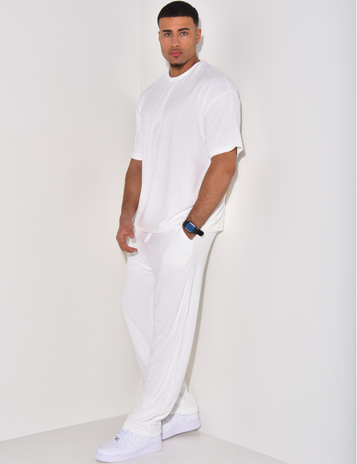 Ensemble pantalon et t-shirt en éponge Ensemble pantalon et t-shirt en éponge