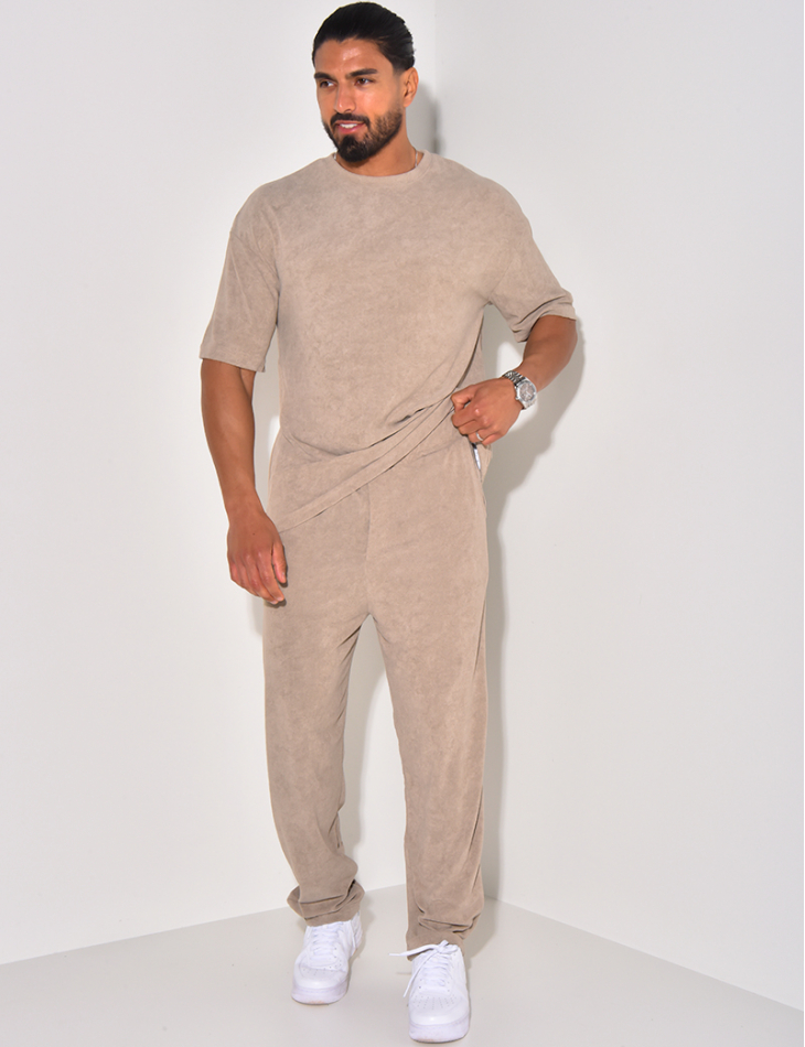 Ensemble pantalon et t-shirt en éponge Ensemble pantalon et t-shirt en éponge