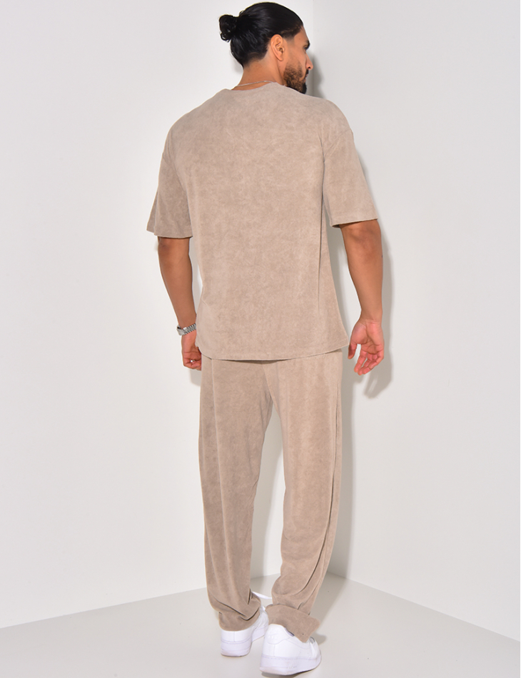 Ensemble pantalon et t-shirt en éponge Ensemble pantalon et t-shirt en éponge