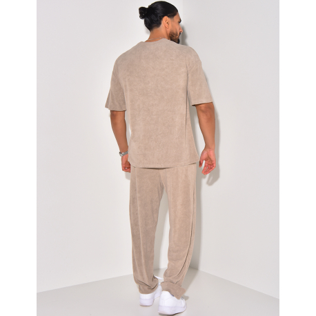 Ensemble pantalon et t-shirt en éponge Ensemble pantalon et t-shirt en éponge