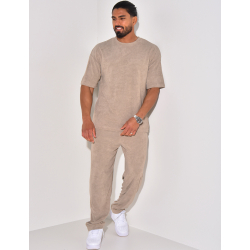 Ensemble pantalon et t-shirt en éponge Ensemble pantalon et t-shirt en éponge