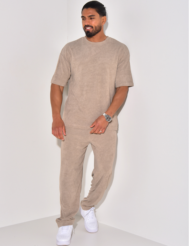 Ensemble pantalon et t-shirt en éponge Ensemble pantalon et t-shirt en éponge