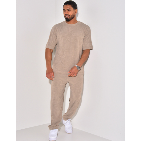 Ensemble pantalon et t-shirt en éponge Ensemble pantalon et t-shirt en éponge