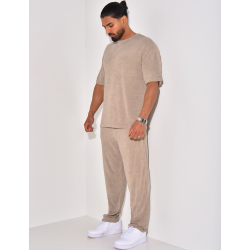 Ensemble pantalon et t-shirt en éponge Ensemble pantalon et t-shirt en éponge