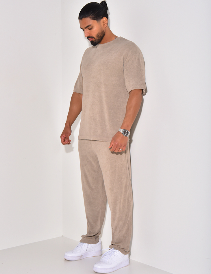 Ensemble pantalon et t-shirt en éponge Ensemble pantalon et t-shirt en éponge