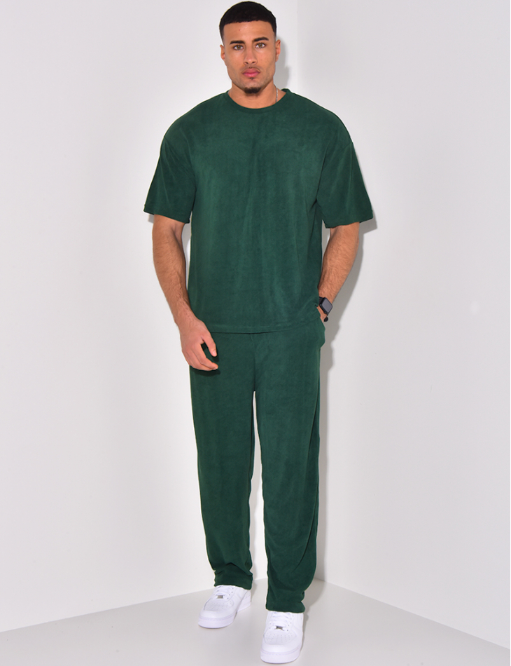 Ensemble pantalon et t-shirt en éponge Ensemble pantalon et t-shirt en éponge
