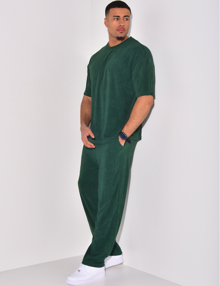 Ensemble pantalon et t-shirt en éponge Ensemble pantalon et t-shirt en éponge