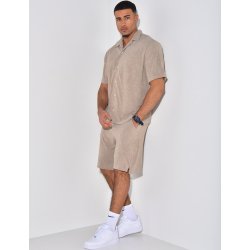 Ensemble chemise et short en éponge Ensemble chemise et short en éponge
