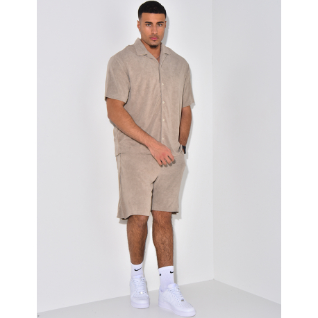 Ensemble chemise et short en éponge Ensemble chemise et short en éponge