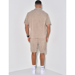 Ensemble chemise et short en éponge Ensemble chemise et short en éponge