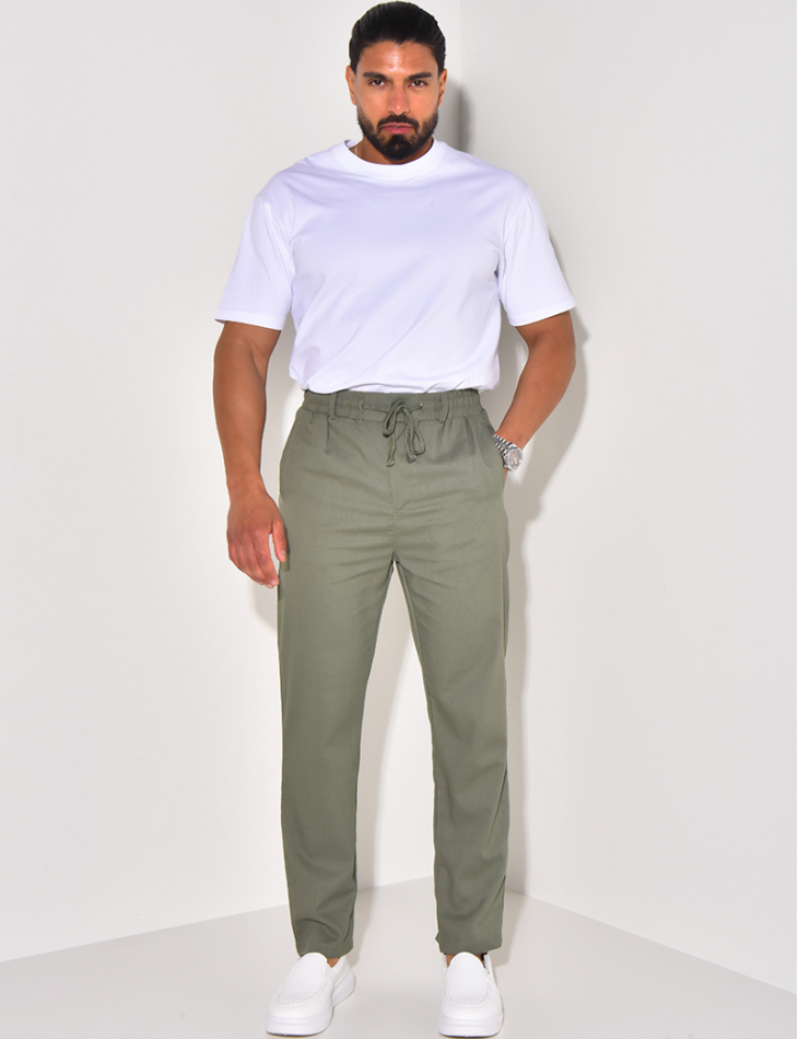 Pantalon effet lin Pantalon effet lin