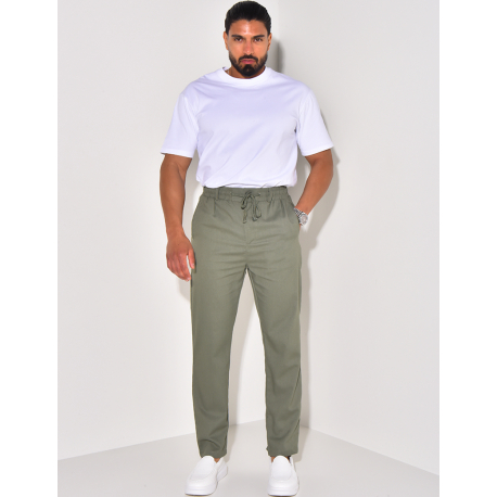 Pantalon effet lin Pantalon effet lin