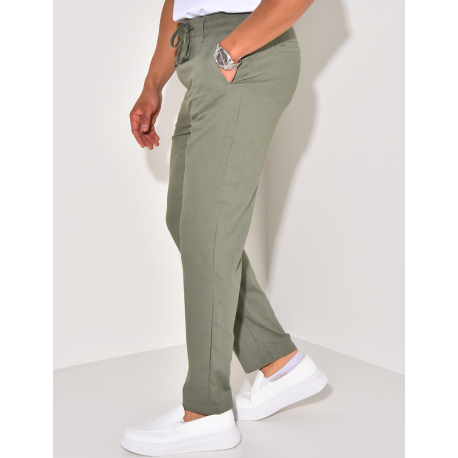 Pantalon effet lin Pantalon effet lin