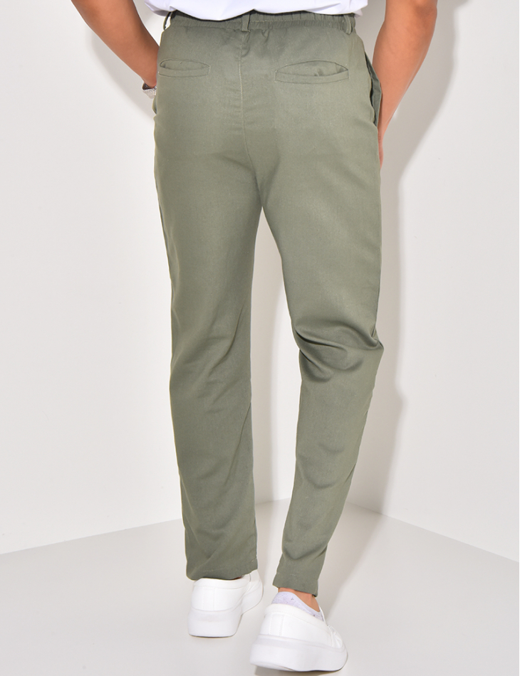 Pantalon effet lin Pantalon effet lin