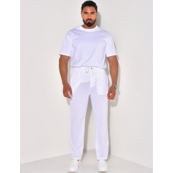 Pantalon effet lin Pantalon effet lin