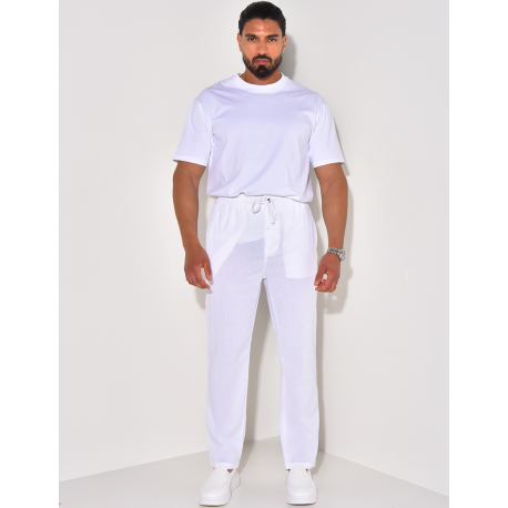 Pantalon effet lin Pantalon effet lin