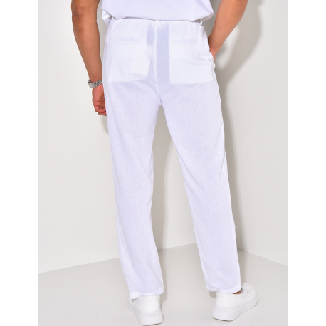Pantalon effet lin Pantalon effet lin