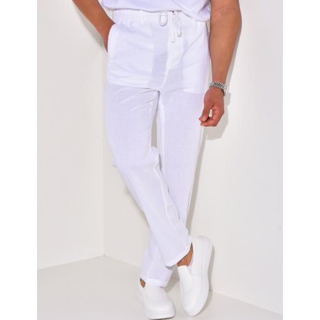 Pantalon effet lin Pantalon effet lin