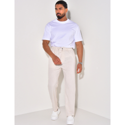 Pantalon effet lin Pantalon effet lin