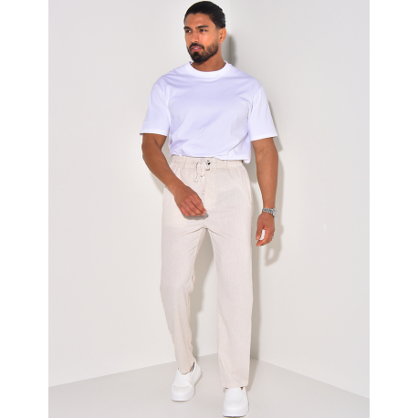 Pantalon effet lin Pantalon effet lin