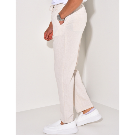 Pantalon effet lin Pantalon effet lin