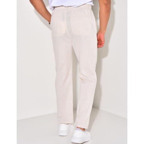 Pantalon effet lin Pantalon effet lin