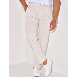 Pantalon effet lin Pantalon effet lin