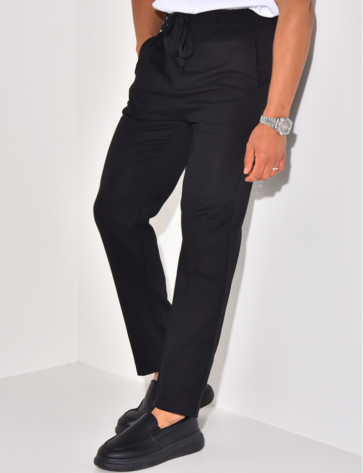 Pantalon effet lin Pantalon effet lin