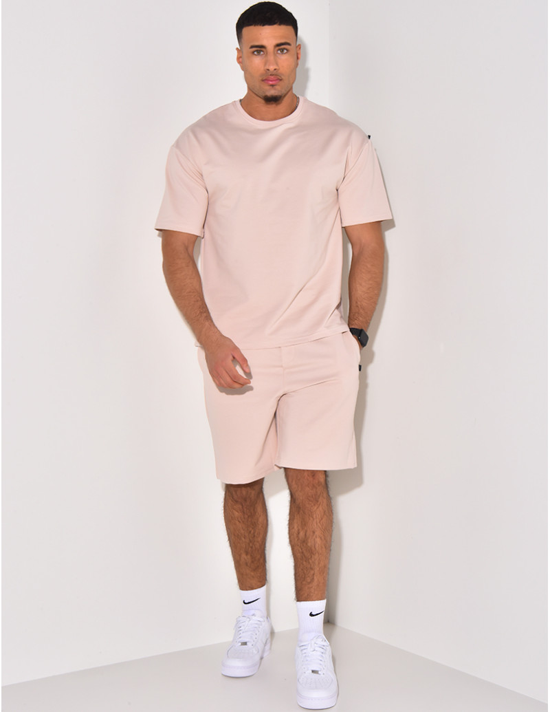 Ensemble short et t-shirt uni